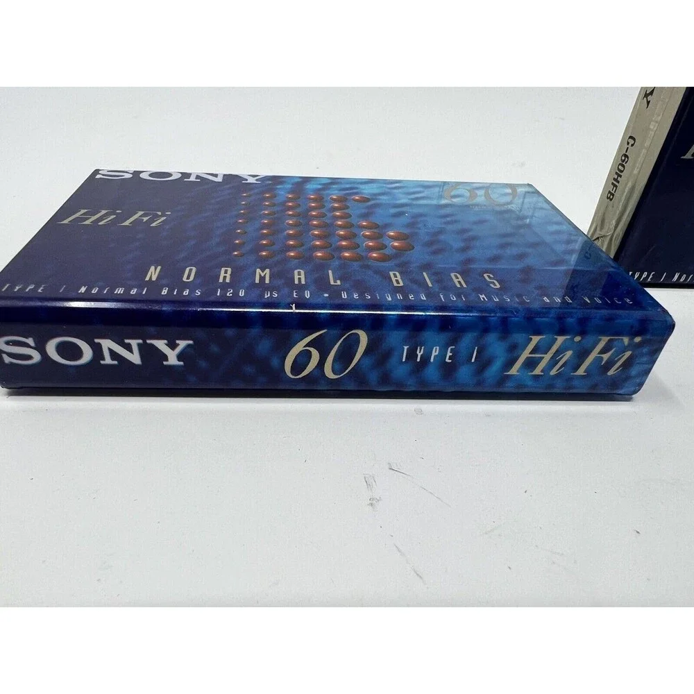Sony Blank Audio Cassette Tape Hi Fi Normal Bias 60 min Lot of 2